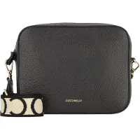 Coccinelle Damentasche Schwarz mit Umhängegurt & Kontrastdetails - Elegant & Praktisch