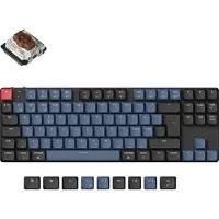 Keychron K1 Pro (schwarz/blaugrau, DE-Layout, Gateron Low Profile 2.0 Mechanical Brown, Hot-Swap, Aluminiumra
