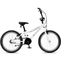 Tornado BMX-Fahrrad 20 Zoll Weiß mit Bremsnabe, vorderer Handbremse und groben Reifen