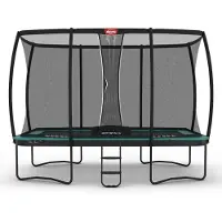 BERG Ultim Champion Trampolin Regular + Sicherheitsnetz Deluxe XL 410 cm Grün