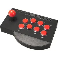 Subsonic SA5662, Kampfstab, PlayStation 4, Schaltfläche Optionen, Setting button, Schaltfläche Teilen, Verkabelt & Kabellos, Bluetooth/USB, Schwarz, Rot