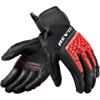 REV'IT! Sand 4 Schwarz Rot Handschuhe Größe S