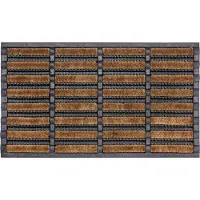 Hanse Home Fußmatte "Schmutzfangmatte Brushes Mat, Türmatte", rechteckig, 25 mm Höhe, Kokos, Gummi, Schmutzfangmatte, Outdoor, Rutschfest, Innen, Kokosmatte