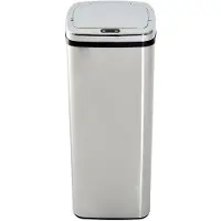 HOMCOM Mülleimer Automatik mit Sensor Abfalleimer Küche Edelstahl 50L/68L Silber