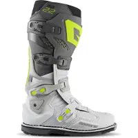 Gaerne SG-22 Grau Weiß Motocross Stiefel Größe 41