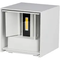 V-TAC LED Solution Weiße LED-Fassadenleuchte quadratisch 5W IP65 Lichtfarbe: Tageslichtweiß 217088