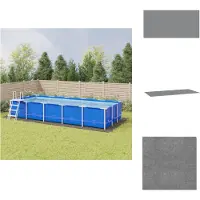 Super Merchant Pool-Bodentuch Hellgrau 999x500 cm Polyester Geotextil
