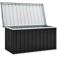 The Living Store Gartenbox Anthrazit 129 x 67 x 65 cm
