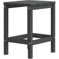 vidaXL Garten Adirondack-Tisch Anthrazit 38x38x46 cm HDPE