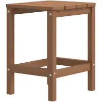 vidaXL Adirondack-Gartentisch Braun 38x38x46 cm HDPE