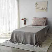 Hannah Home | Wandregal Tammy Braun Holz 35x35x35 cm | NADUVI