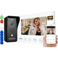 Eura Wideodomofon VDP-42A3 GAMMA Plus, TUYA, Biały, Wifi, 2 wejścia, czytnik