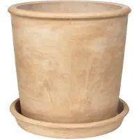 Broste Copenhagen Rolf Blumentopf beige Ø50cm