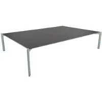 Brafab Loungetisch Hallavara 112 x 35 x 162 cm Edelstahl Kunststein Anthrazit Grün