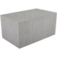 Brafab Loungetisch Zten 50 x 40 x 80 cm Kunststein Aluminium Grau