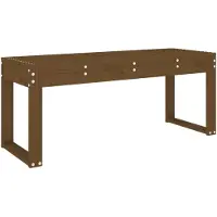 vidaXL Gartenbank Honigbraun 110x38x45 cm Massivholz Kiefer