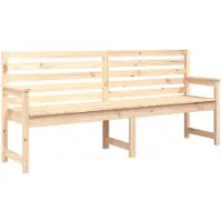 vidaXL Gartenbank 203,5x48x91,5 cm Massivholz Kiefer