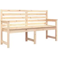 vidaXL Gartenbank 159,5x48x91,5 cm Massivholz Kiefer