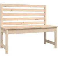 vidaXL Gartenbank 109 cm Massivholz Kiefer