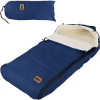 ECD-Germany Babyfußsack 94x48x10 cm Blau aus Polyester