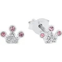 Prinzessin Lillifee Ohrschmuck für Mädchen, 925 Sterling Silber, Glas | Krone