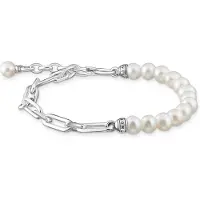 Thomas Sabo Armband Glieder und Perlen Silber