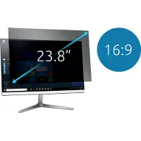 Kensington Blickschutzfilter - 2-fach, abnehmbar für 23,8 Bildschirme 16:9, 60,5 cm (23.8 Zoll), 16:9, Monitor, Rahmenloser Display-Privatsphärenfilter, Antireflexbeschichtung, Privatsphäre, 70 g