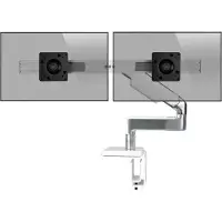 Humanscale M8.1 Dual Monitorhalter für USM Tisch gerade weiß (M81UWE2W)
