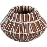 Beliani Dekovase Terrakotta braun 22 cm KLUET