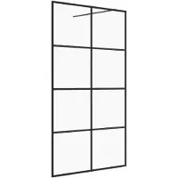 vidaXL Duschwand für Begehbare Dusche mit Klarem ESG-Glas 140x195 cm