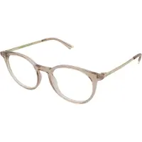 Polaroid PLD D496 Unisex-Brille inkl. Gläser Vollrand Rund Kunststoff-Gestell 50/19/145, gelb