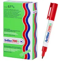 Artline Marker Artline 700 permanent rød 0,7mm - (12 stk.)