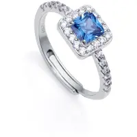 Viceroy Elegant silver ring with zirconia Clasica 13154A013 - Circuit: 53 mm