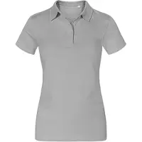 Promodoro Jersey Poloshirt Plus Size Damen, Grau, XXXL