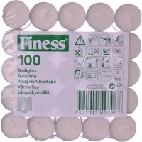 Duni Teelichte, Ø39 mm, weiß - 4 Stunden Brenndauer, 100er Pack | Packung (100 Stück)