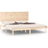 vidaXL Massivholzbett 180x200 cm 3104818
