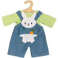 Heless Puppen-Latzhose mit Ringelshirt "Bunny Lou", Gr. 35-45 cm