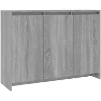 vidaXL Sideboard Grau Sonoma 102x33x75 cm Holzwerkstoff