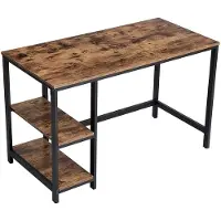 Vasagle Schreibtisch 120,0 cm 4-Fuß schwarz, 120x75x60 cm