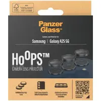 PanzerGlass Kameraprotektor Hoops Optic Rings für das Samsung Galaxy A25 (5G) - Black