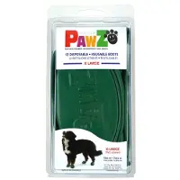 Pawz - Rubber Dog Boots - XL - Green - 12 pcs