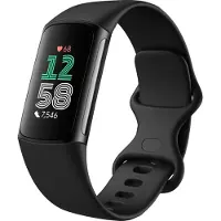Fitbit Charge 6, Aktivitäts-Trackerarmband, AMOLED, GPS, Nahfeldkommunikation (NFC), Wasserfest, Schwarz