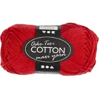 Oeko-Tex 461240, Handwerk, Rot, Baumwolle, 85 m, 50 g