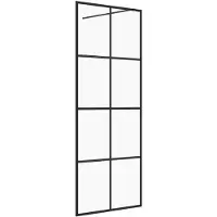 vidaXL Duschwand für Begehbare Dusche mit Klarem ESG Glas 80x195 cm