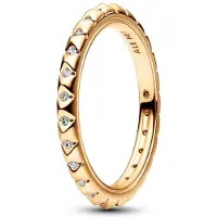 Pandora ME 162800C01-58 Ring - Pyramidenring - Gelbgold Vergoldung - Zirkonia - Gr. 58