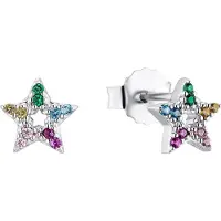 Prinzessin Lillifee Ohrschmuck für Mädchen, 925 Sterling Silber, (synth.) Zirkonia | Stern