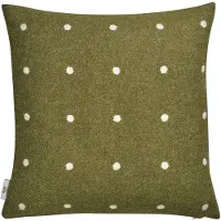 Røros Tweed - Pastille Kissen, 50 x 50 cm, green moss