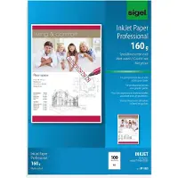 Sigel Inkjet-Papier IP 383 Professional, A3, 160 g/m2, einseitig matt, 100 Blatt
