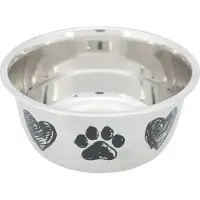 Trixie Stainless Steel Feeder 20 Cm Bowl Silber 2 L