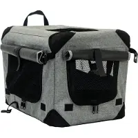 Dogman Milou Canvas Crate Grey XL 81.5x58.5x58.5cm